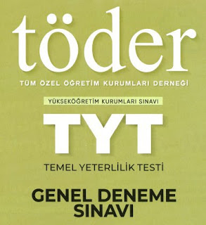 Töder Türkiye Geneli TYT 3. Deneme Sınavı PDF (2020)