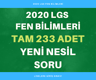 LGS Fen 1. Dönem Tekrar Testleri İndir