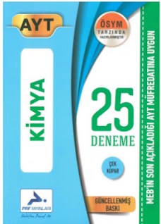 Paraf AYT Kimya 25li Özel Müfredat Deneme PDF (2020)