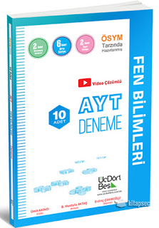 345 AYT 10 Adet Fen Bilimleri Denemesi - Güncel Özel PDF (2020) Yeni