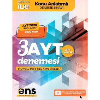 ENS (2021) Eşit Ağırlık 3'lü Deneme PDF indir